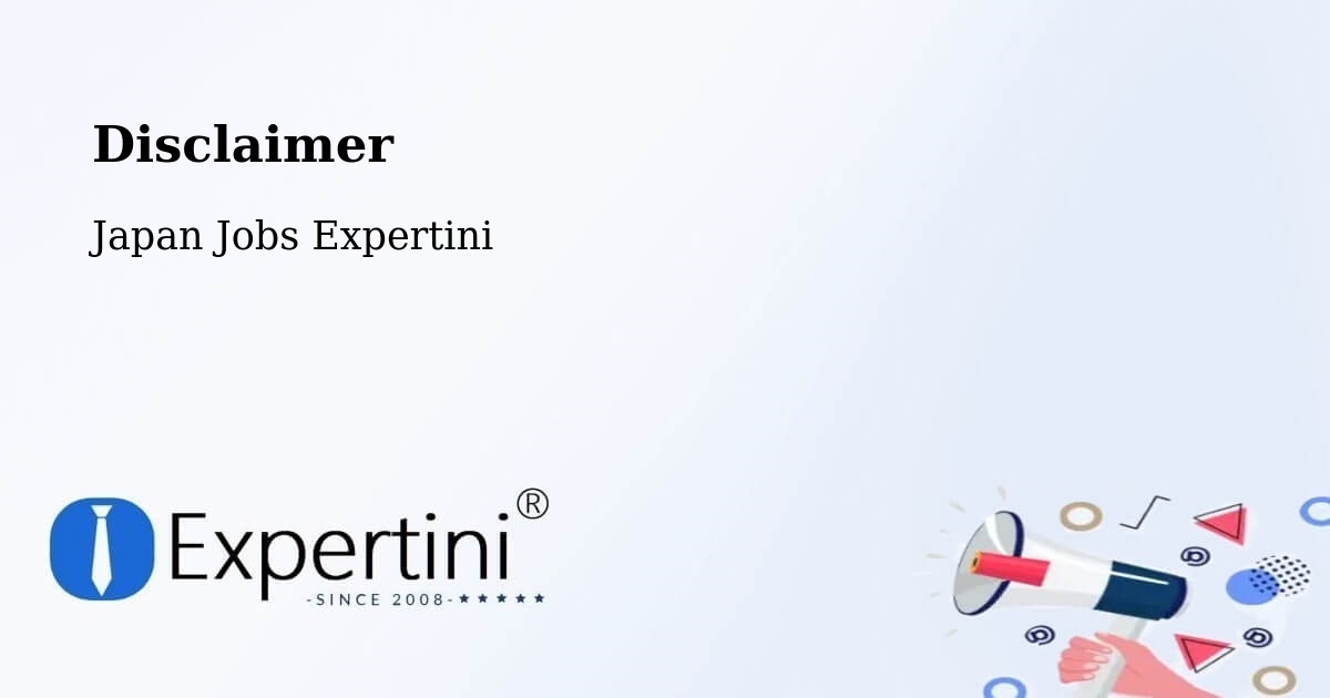 Disclaimer – Chōfu Shi - Japan Jobs Expertini