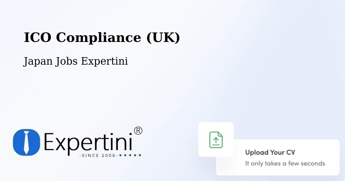 UK Data Protection & ICO Compliance – Chōfu Shi - Japan Jobs Expertini