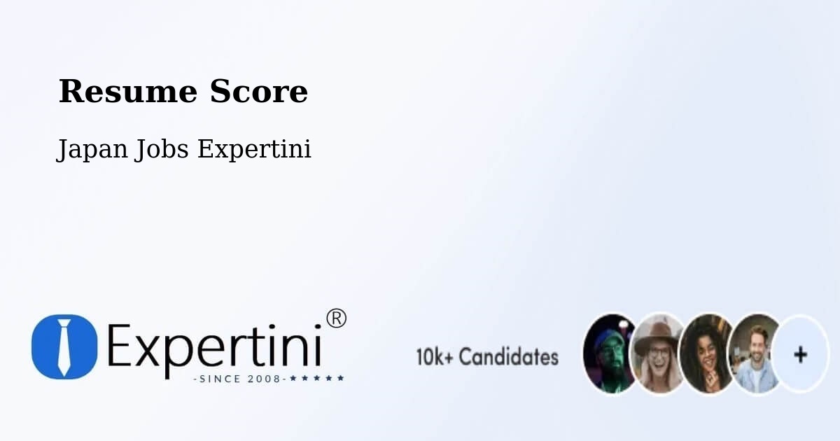 Resume Score & Job Description Match Tool – Chōfu Shi - Japan Jobs Expertini